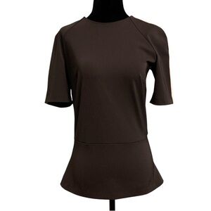 Dion Lee black shirt sleeved top size 6